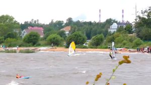 ВИНДСЁРФИНГ в СПБ. Отлично разогнался и отлично упал))