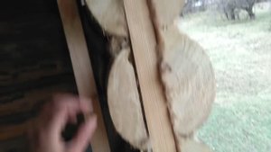 Установка окна в срубе.Обсада.
