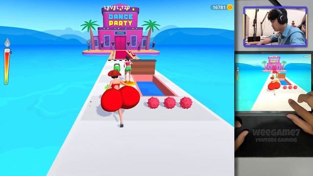 Twerk Race 3D: Running Game - Gameplay Walkthrough Part 13 - Basic Game Level 117-123 (iOS, Android смотреть онлайн