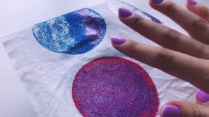 Тестируем контур с блёстками по ткани + обычные блёстки I РОСПИСЬ ОДЕЖДЫ