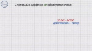 Словообразование суффиксы имен существительных в английском языке