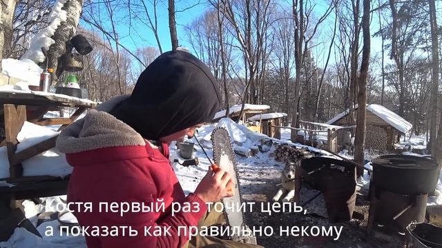 СИЛЬНЫЕ МОРОЗЫ. Молодой Парень круглый ГОД в ТАЙГЕ совсем ОДИН. смотреть онлайн