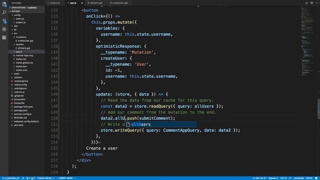 Optimistic UI in React GraphQL Starter Kit смотреть онлайн