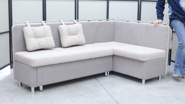 Кухонный угловой диван Каир со спальным местом и подушками смотреть онлайн