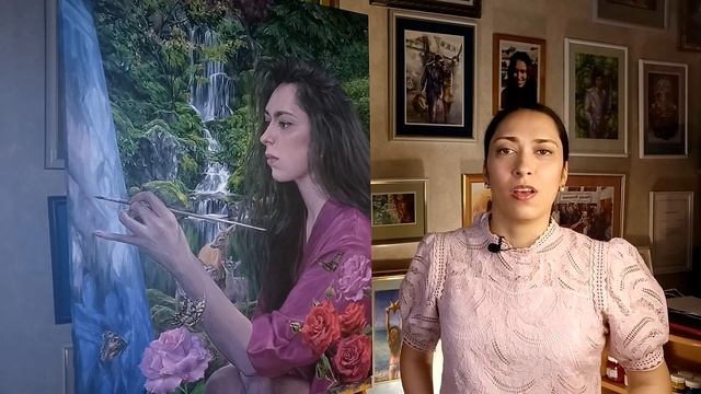 САМЫЙ КРАСИВЫЙ ЖЕНСКИЙ ПОРТРЕТ! / Описание картины автопортрета "Кайрос" / художник Наталья Резанов