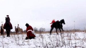 Зимняя псовая охота в КТБ "Аванпост"/ Russian winter hunting with hounds and horses