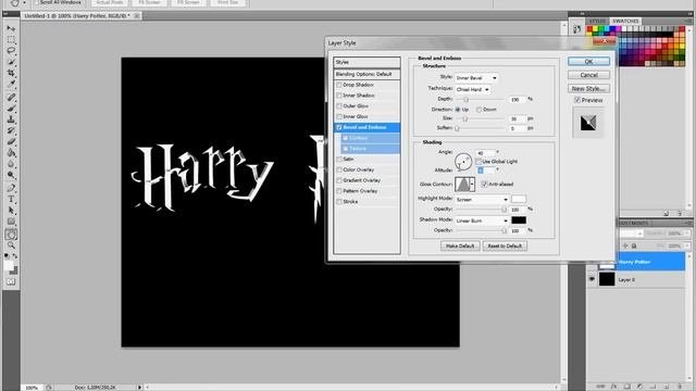 Harry Potter Text Effect With Adobe Photoshop смотреть онлайн