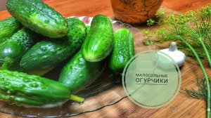 Малосольные огурцы в пакете
