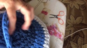ПРАВИЛЬНОЕ ВТО ВЯЗАНОЙ КОРЗИНЫ!!! Обязательная процедура в вязании из трикотажной пряжи)