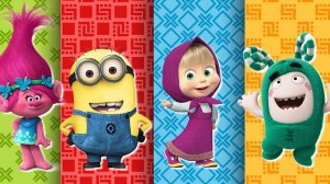 Мультики для Детей  МИНЬОНЫ, МАША И МЕДВЕДЬ, ТРОТРО,  ТРОЛЛИ,  Oddbods