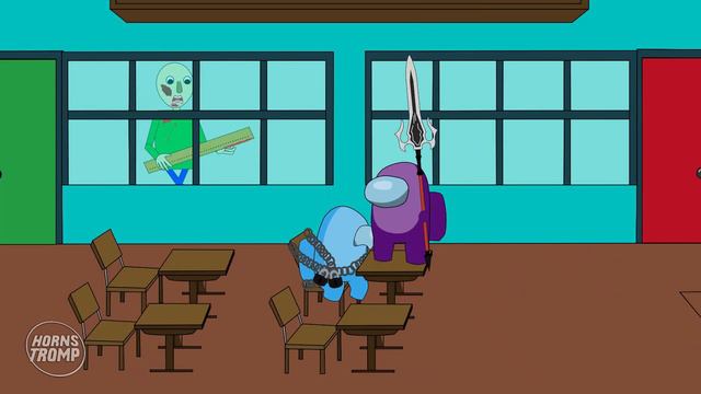 PIGGY, BALDI & GRANNY VS AMONG US ANIMATION смотреть онлайн