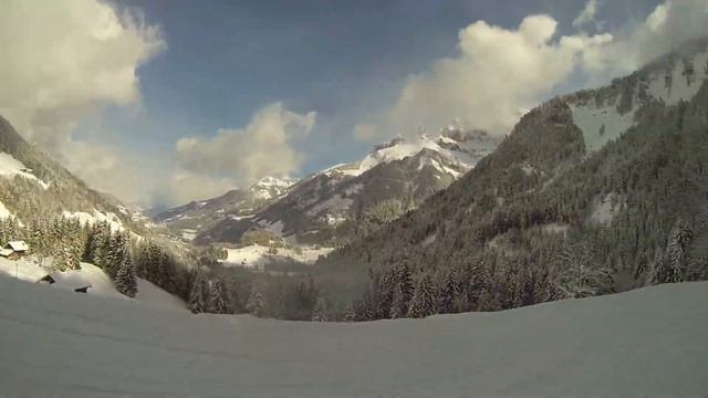 Зимняя сказка - Швейцарские Альпы смотреть онлайн