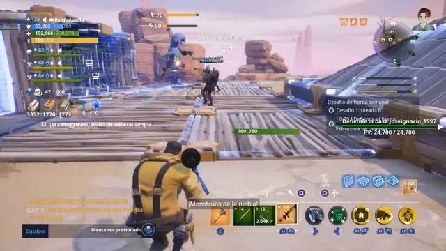 Horda Semanal 16 Oleadas + Juntando Legendarios para nueva arma top PAQUETE Salvar el Mundo Fortnit смотреть онлайн