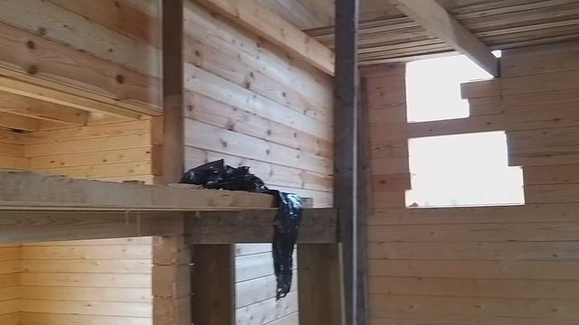 Дом из профилированного бруса 9х9 под усадку