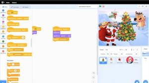 Новогодняя открытка в Scratch