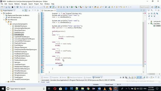Calculator program using java || Developing java program for calculator смотреть онлайн