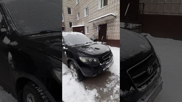 Hyundai Santa Fe замёрз