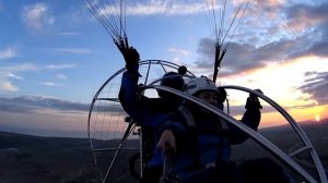 Полёт на паратрайке. Крым.