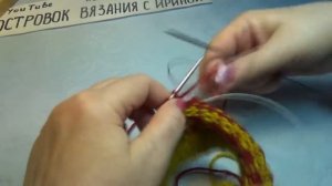 Красивые тапочки_ Следки на двух спицах_ мастер класс #682