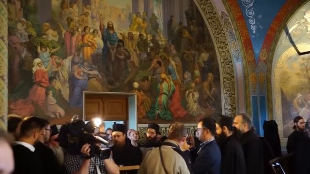 Песнопения на Божественной литургии (иностранные хоры, Валаамский монастырь)