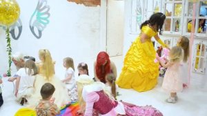 Бал принцесс Диснея для дочек Марты Че с аниматорами от Lobacheva Project