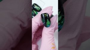 Легкий способ нарисовать ЕЛКИ на ногтях