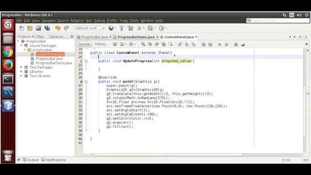 Circular Progressbar using Java смотреть онлайн