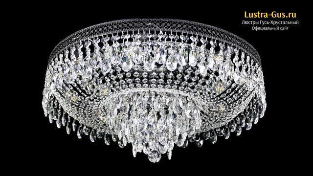 Хрустальная люстра «Венеция Кольцо журавлик №8 черная» - Гусь-Хрустальный завод смотреть онлайн