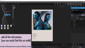 How to create a movie poster/polaroid poster (from tiktok/pinterest)