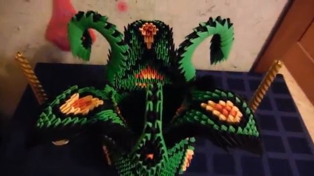 Ваза Змей Горыныч (Vase Dragon) - 3d origami смотреть онлайн