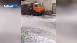 Сильный град в Кабардино-Балкарии