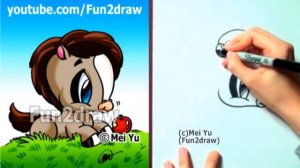 Fun Things to Draw - How to Draw a CUTE Horse / Pony - Easy Drawings - Fun2draw | Learn From Home