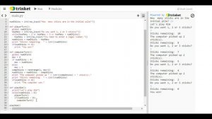 Nim Example in Python/Trinket (Part 2)