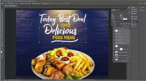 Food Social Media Banner Template in Photoshop cc 2020 | Adobe Tutorial Studio