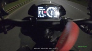 Ducati Monster 937 Top Speed 1st attempt