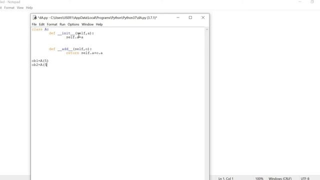 Operator Overloading Example in Python
