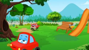 London Bridge is Falling Down | Little Red Car Cartoons | Videos for Kids