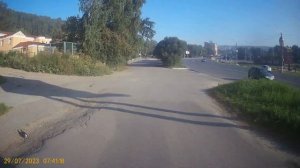 Видео за 29.07.2023 года еду по городу вид передней камеры