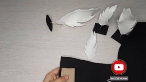 DIY Перья из изолона. Декор своими руками поделка. Как зделать перья из иолона. How to cut feathers