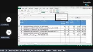 Advanced Excel as a tool for Teaching and Administration