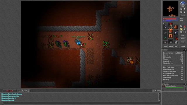 Tibia [7.3] Hunting at Edron Orcs and selling loot old school style смотреть онлайн