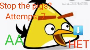 Angry Birds 7: Super Chuck Bros (SNES Bootleg) Continue And Game Over