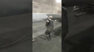 Процесс покраски трубы. Все этапы обработки в плейлисте.