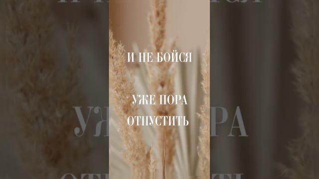 Пришло время отпустить