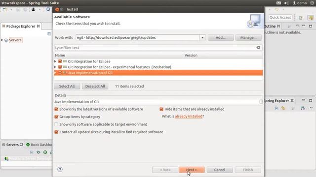 Eclipse Git Integration: Installing Egit to Eclipse смотреть онлайн