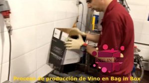 Proceso de producción de vino en Bag in Box