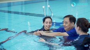 Реабилитация пациентов в бассейне с регулировкой уровня глубины Ewac Medical