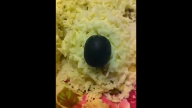 Новогодний салат 2015 'Овечки' Блюдо на новый год в форме овечек смотреть онлайн