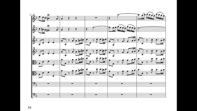 Antonio Vivaldi - Concerto for 2 Violins in A minor RV 522 (Sheet Music Score) смотреть онлайн