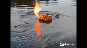 Крутой способ взорвать балон с газом.